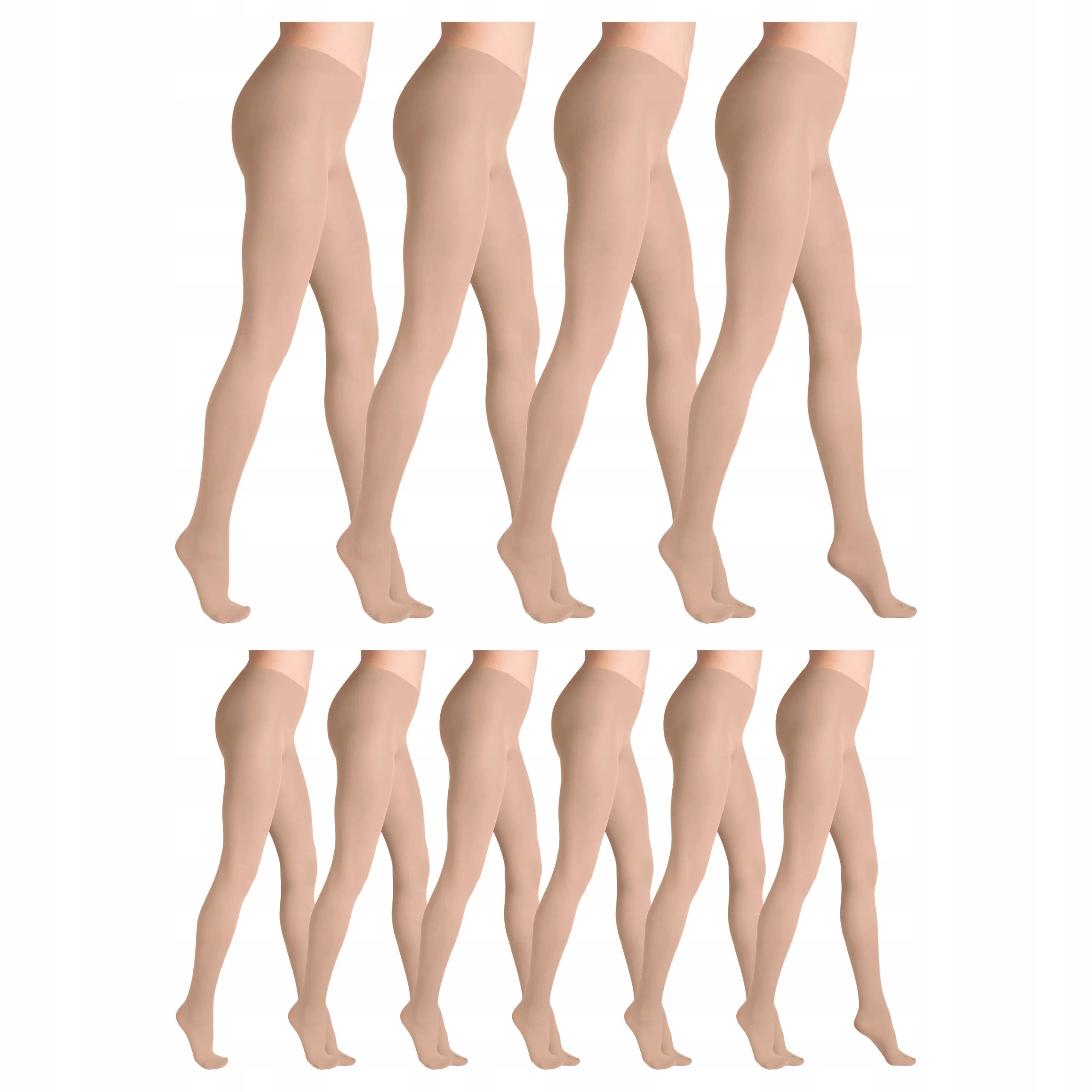 10 x Punčocháče 40 den matné bez kalhotek Tonic Marilyn 3-M Beige