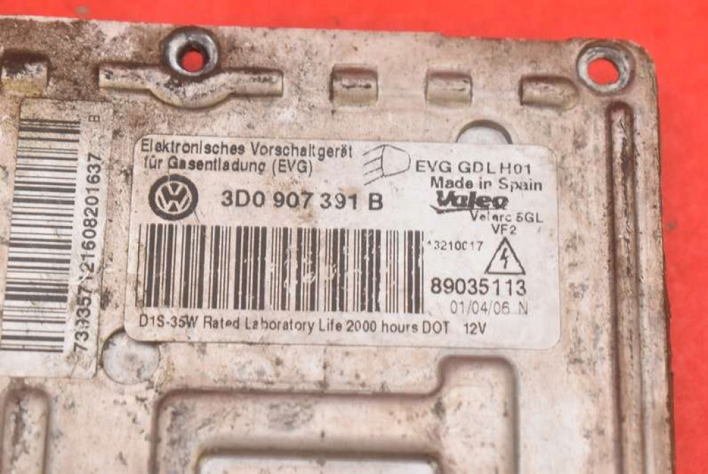 control unit XENON KSENON left 3D0907391B VW PASSAT B6 05-10