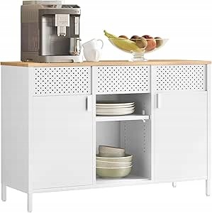 Szafka kuchenna Songmics biały 40 x 110 x 76 cm kolor frontu: biały