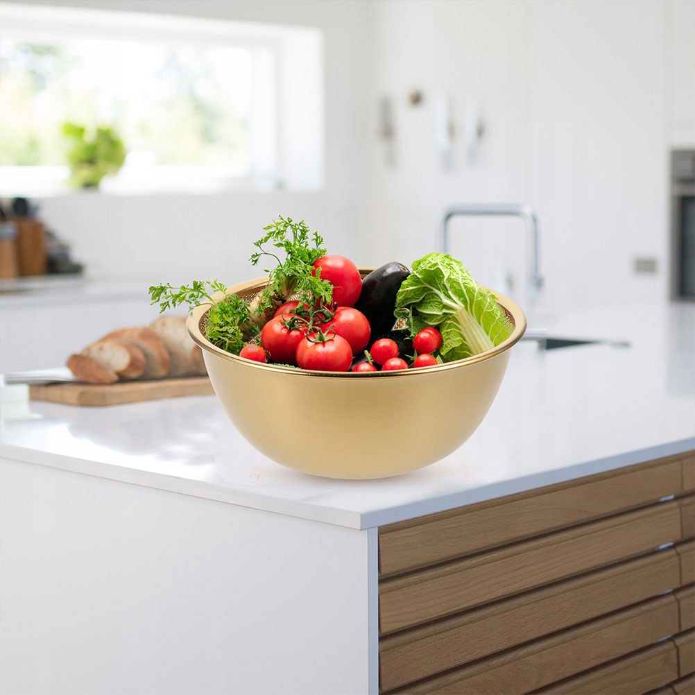 Cedzak ZŁOTY KOSZ NA WARZYWA ZŁOTY CEDZASZ Marka bez marki