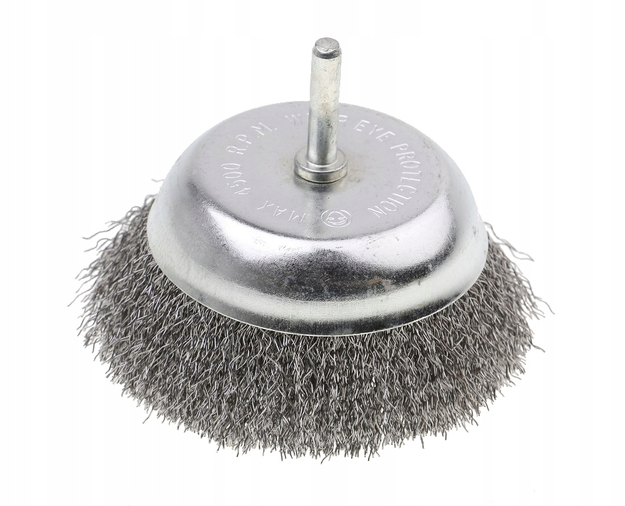 SZCZOTKA DOCZOŁOWA DRUCIANA Z TRZPIENIEM 100 mm