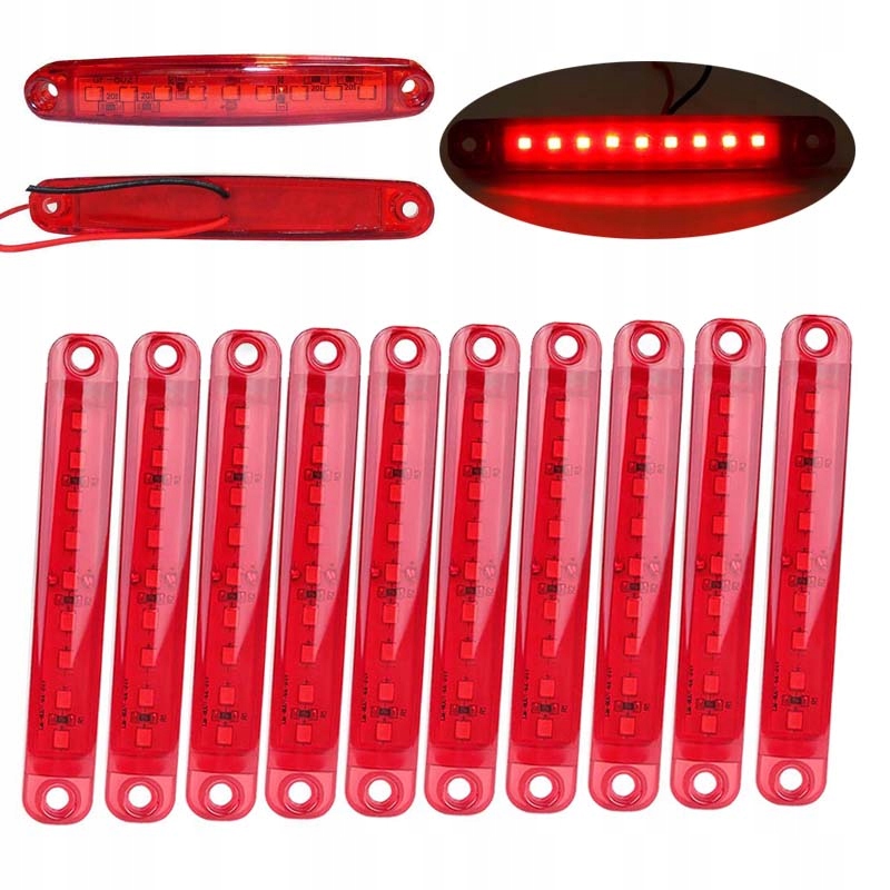 

10Szt Lampy obrysowe obrysówka diodowa 9LED