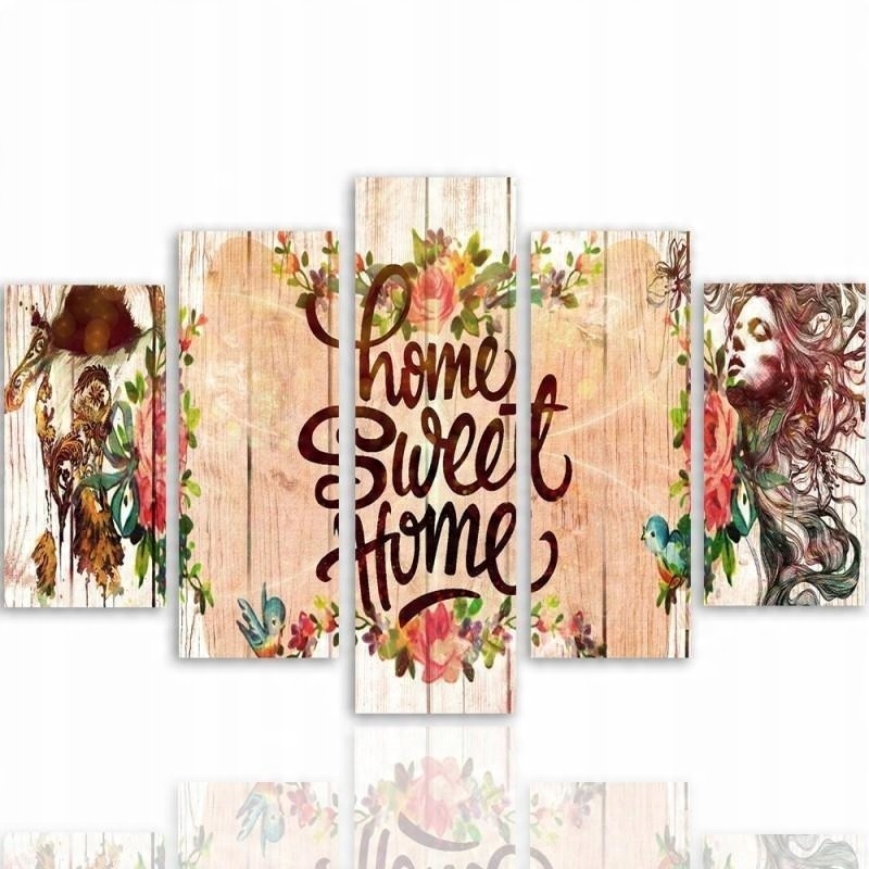 

Obraz 5 Części Home Sweet Home Na Ścianę 150x100
