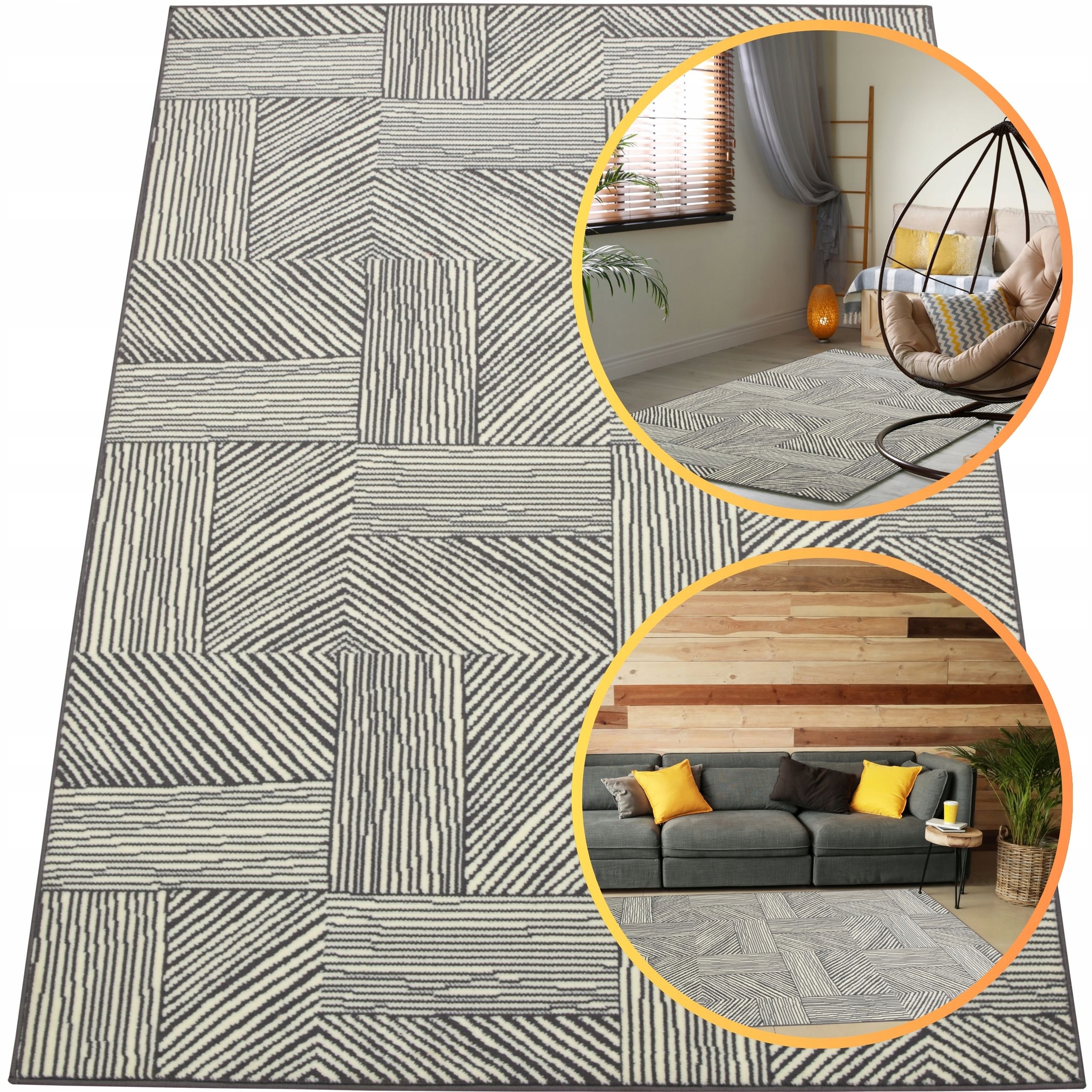 Koberec 120x170 Venezia Šedý Koberec Do Obývacího Pokoje Belgický Koberec Do Ložnice