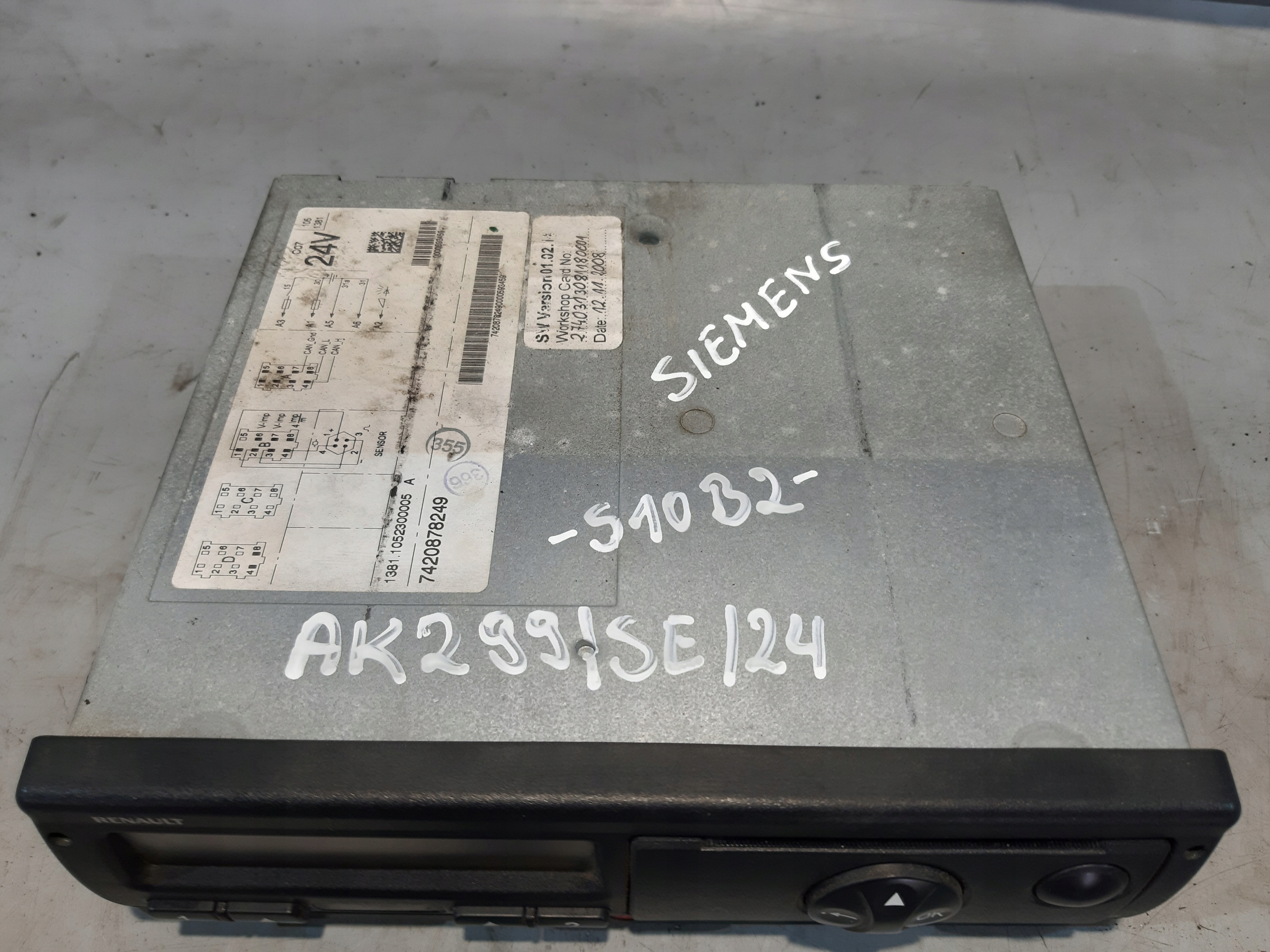 TACHOGRAF TACHO SIEMENS VDO D-78052