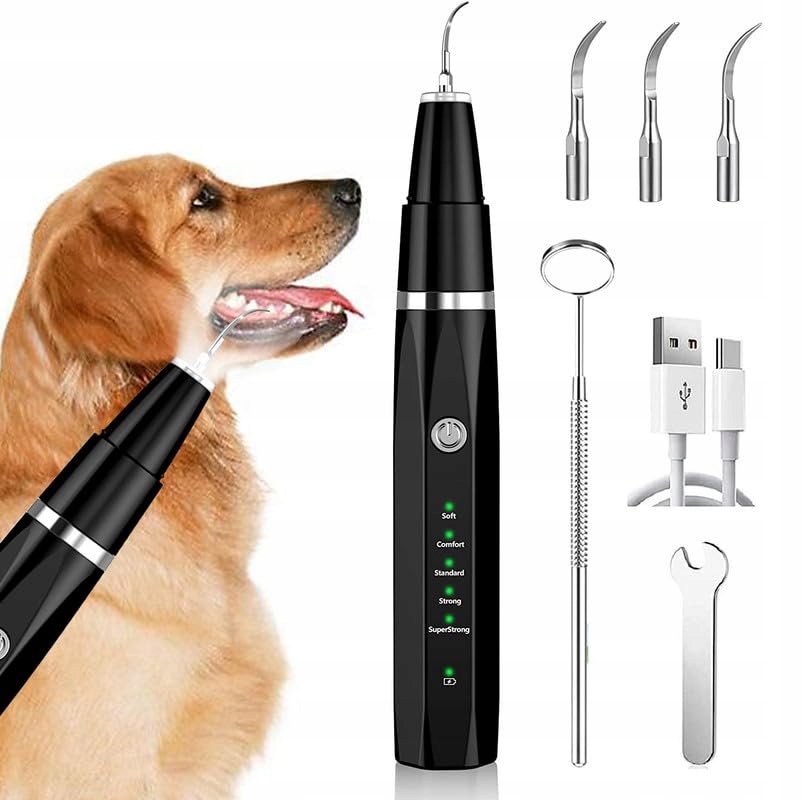 Levně Sada pro péči o zuby pro psa a kočku Ultrazvuková bez bolesti