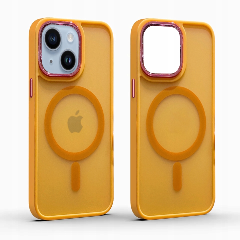 Etui do iPhone 13 do iphone 14 WZMACNIANE MATT CASE DO MAGSAFE + SZKŁO Typ plecki