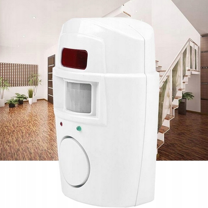 ALARM BEZPRZEWODOWY CZUJNIK RUCHU 105dB + 2 PILOTY Typ alarmu bezprzewodowy