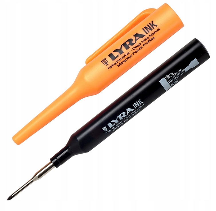 

Marker do głębokich otworów Lyra 4480099 Czarny