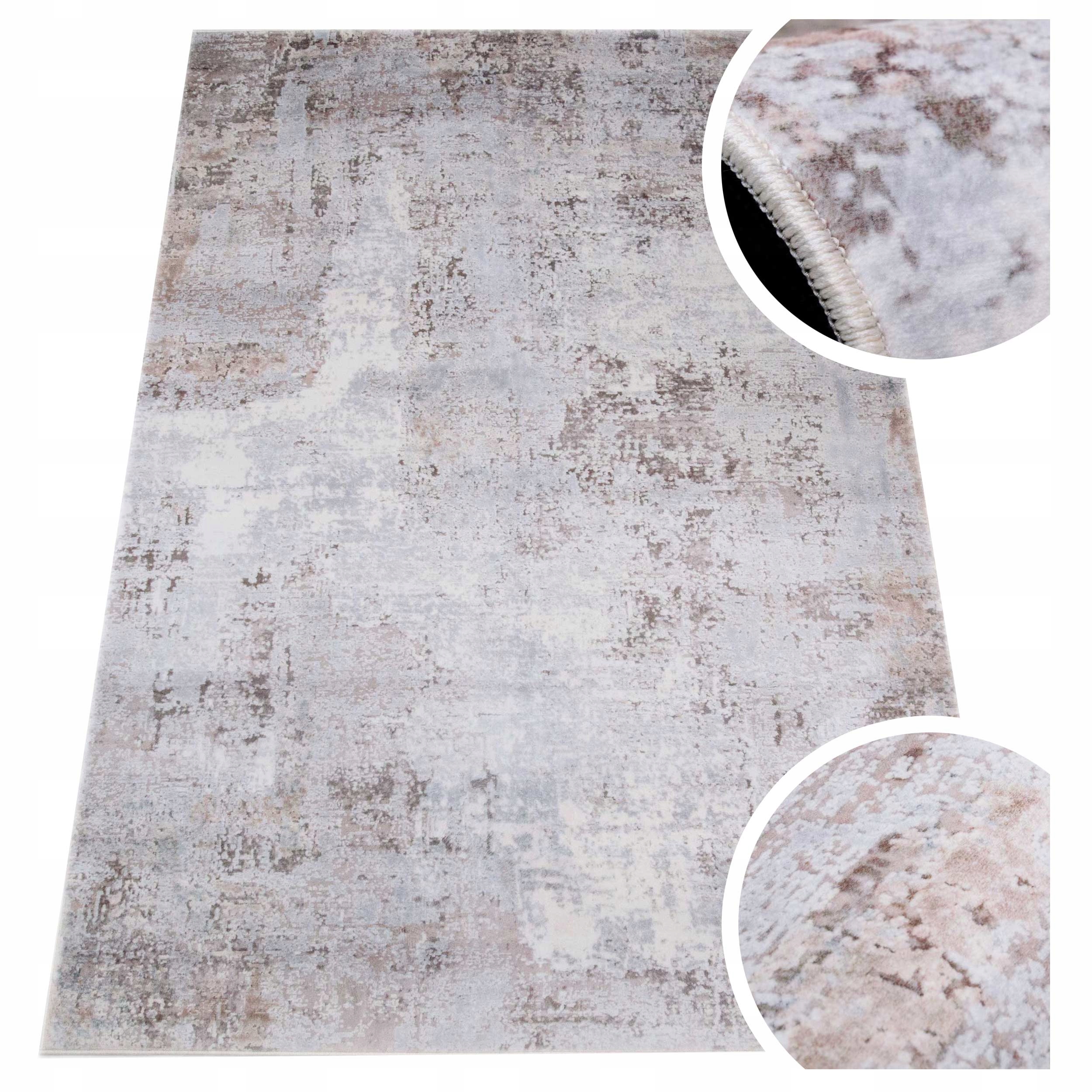 Miękki Dywan Plusz Flanel do Pokoju Salonu Wzór Marmur Nowa Tech 240x330 cm