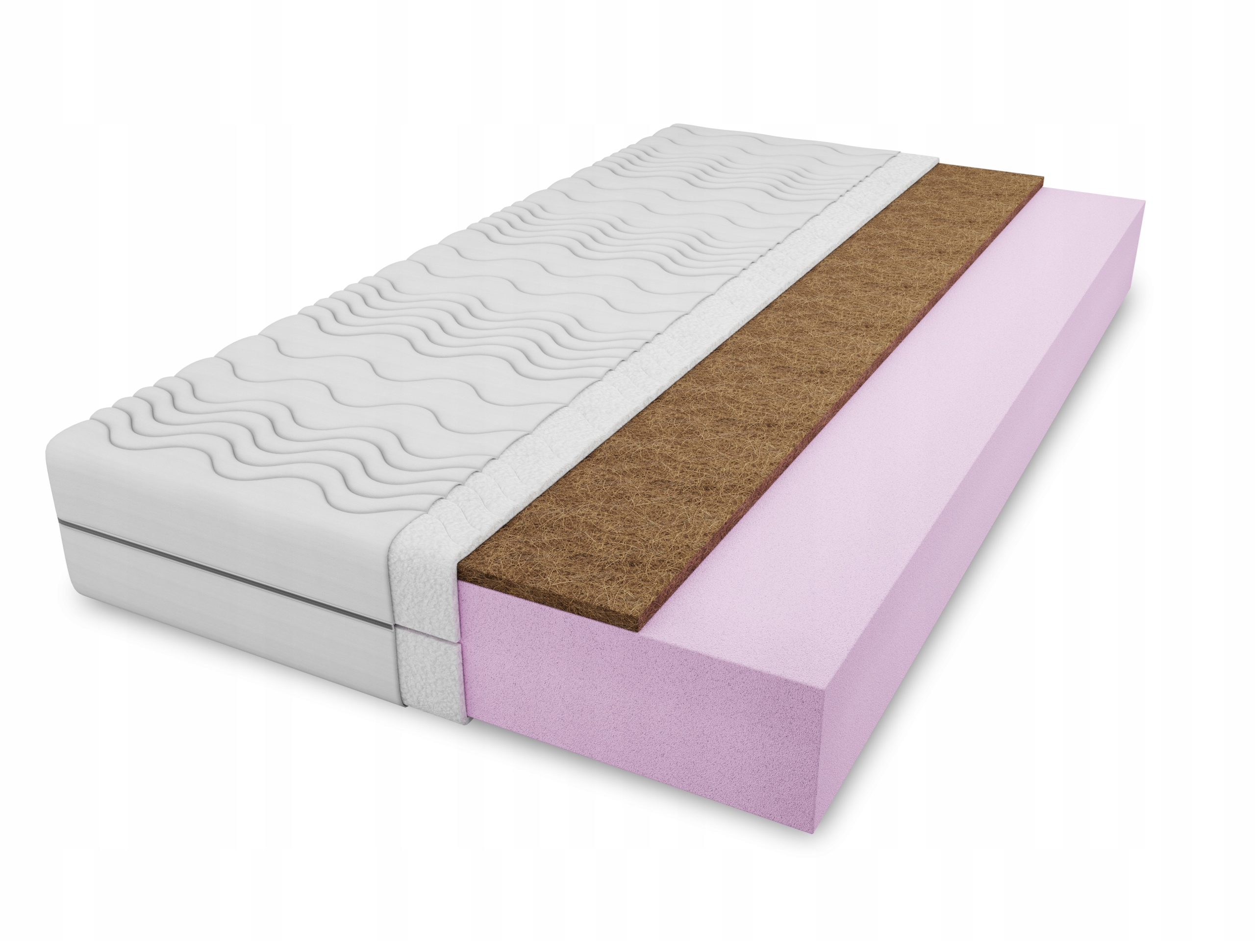 Materac piankowy + kokos 180x200 TWARDY 17cm PODUSZKA GRATIS