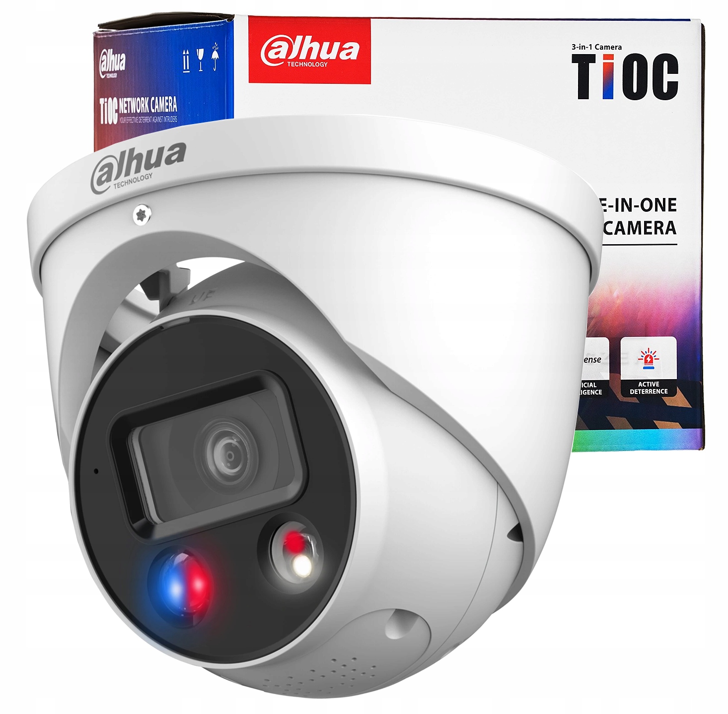 Ip kamera Dahua IPC-HDW3849H-AS-PV-0280B 8MPx TiOC Aktívne odpudzovanie