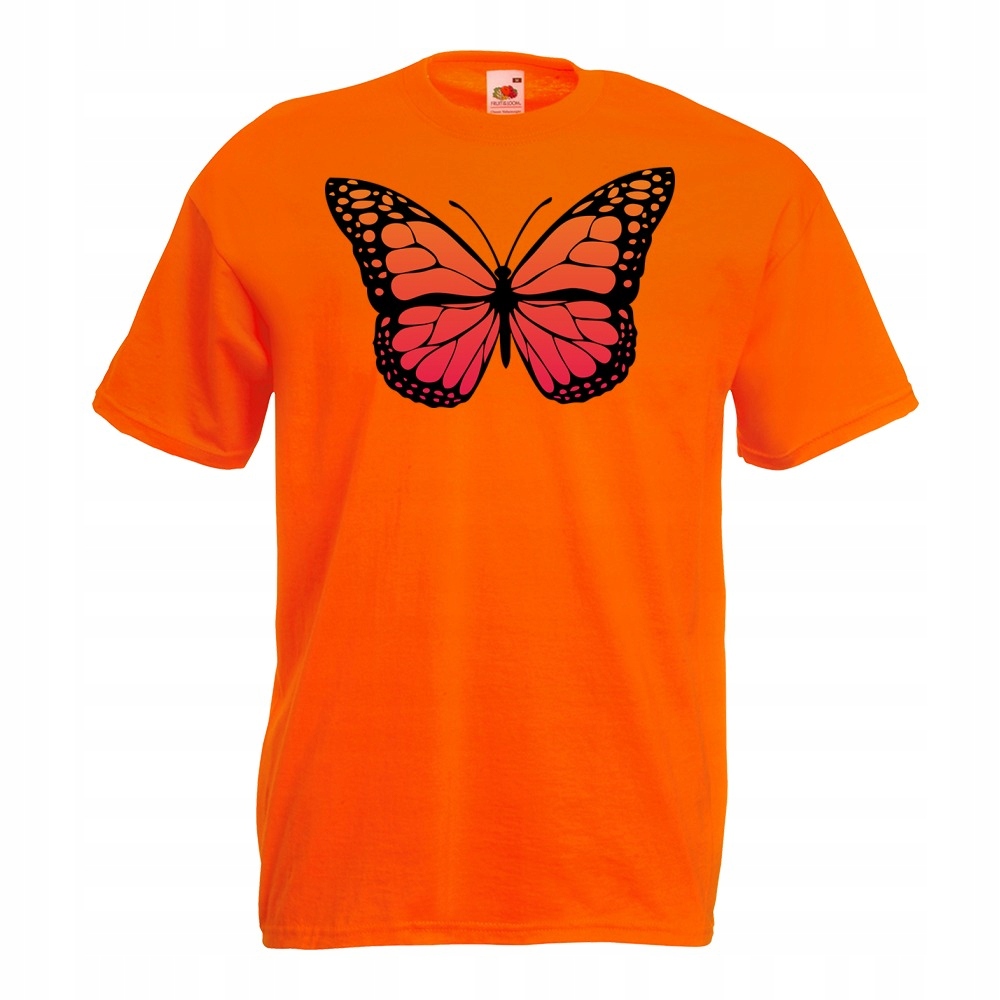 

Koszulka motyl motylek kolory S pomarańczowa