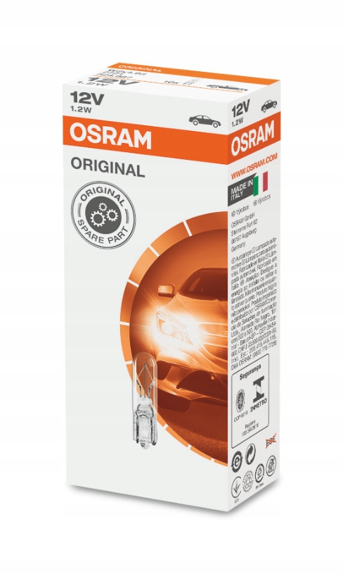 

10x Osram 2721 12V 1.2W W1.2W Liczniki Zegary