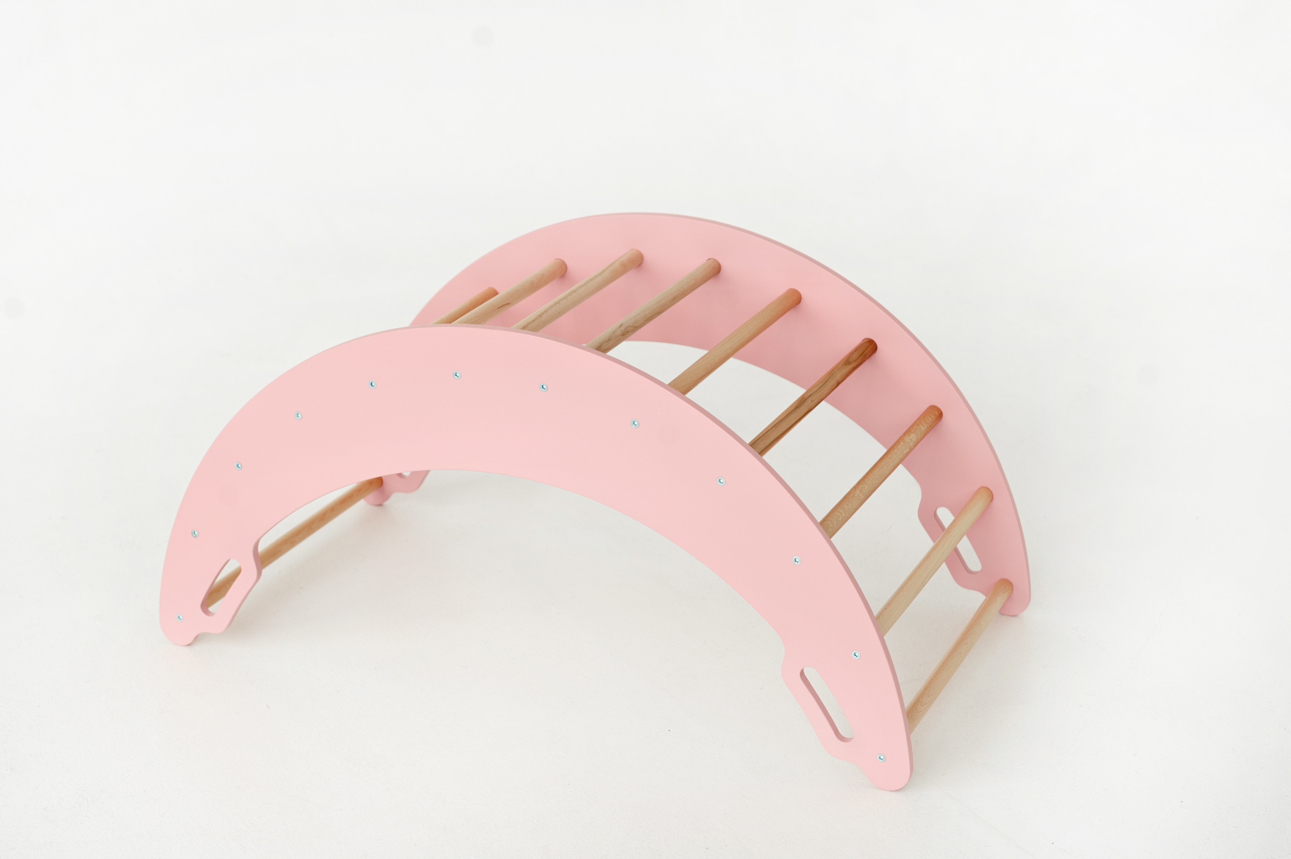 Bujak drewniany dzieci Moon różowy Rodzaj bujaki