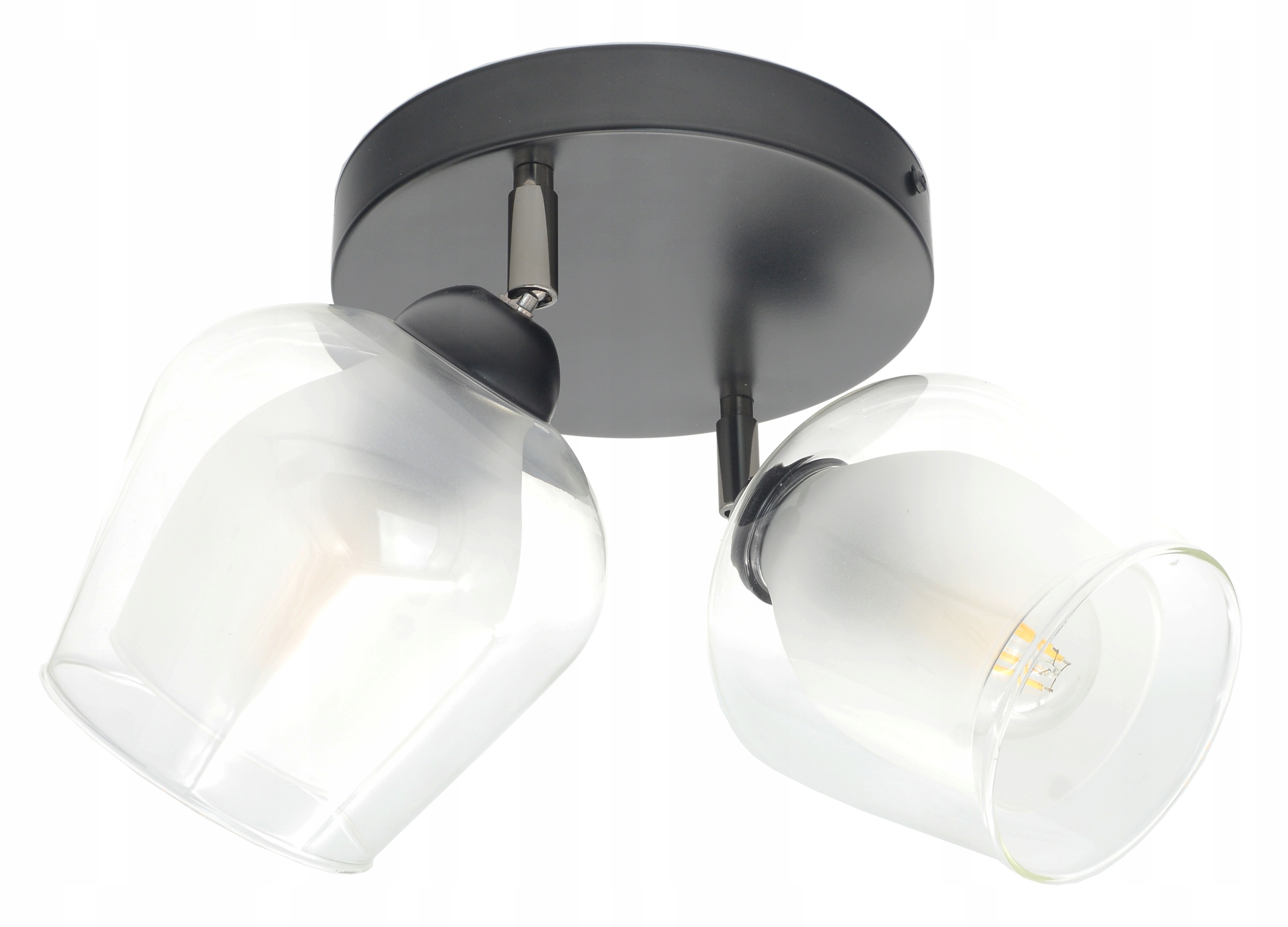 Lampa Wisząca Plafon Żyrandol Sufitowy Led E27 Szklany Ozdobny Niski Sufit