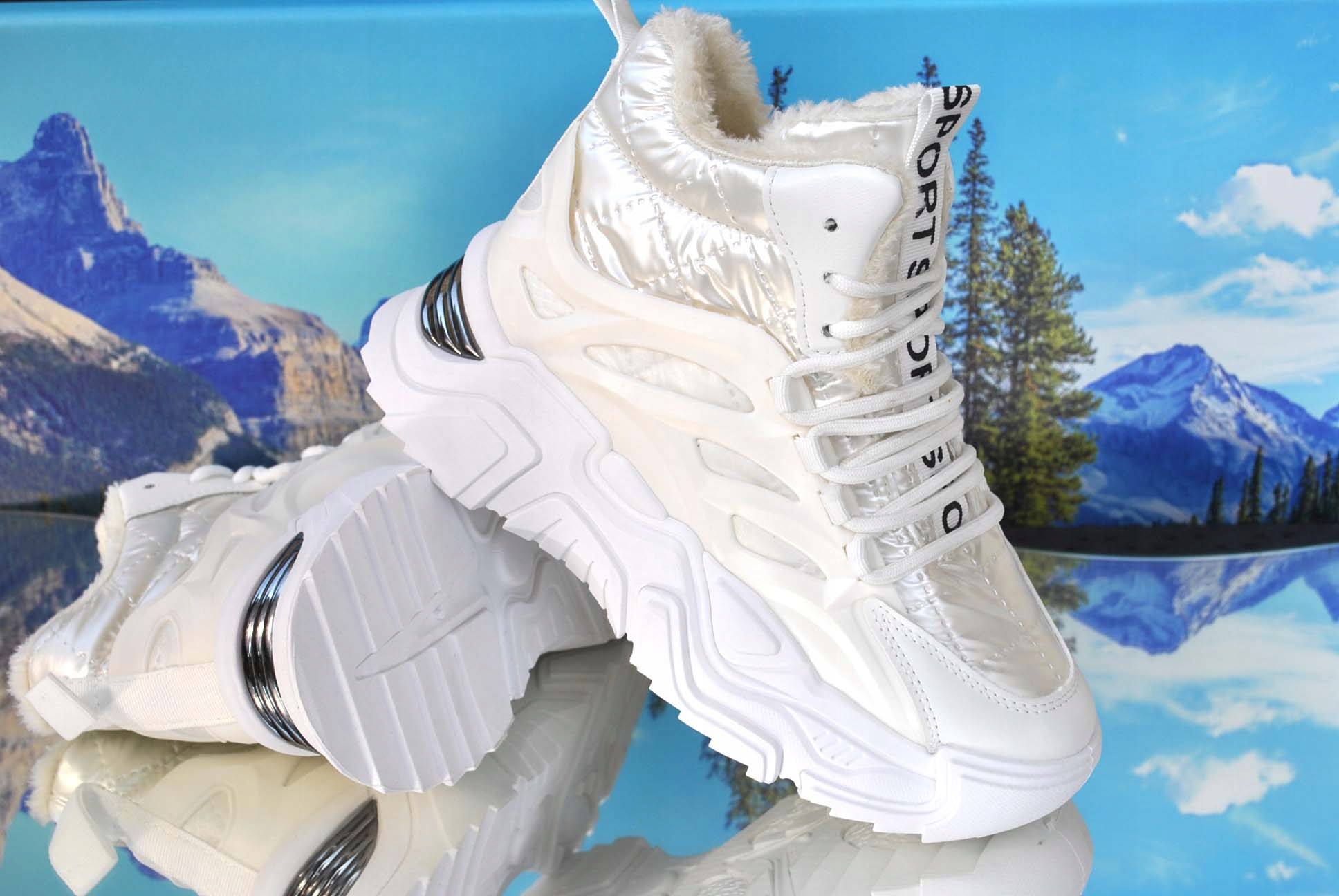 BUTY ZIMOWE TREKINGI ŚNIEGOWCE botki TURYSTYCZNE SPORT MŁODZIEŻOWO DAMSKI Rozmiar 36