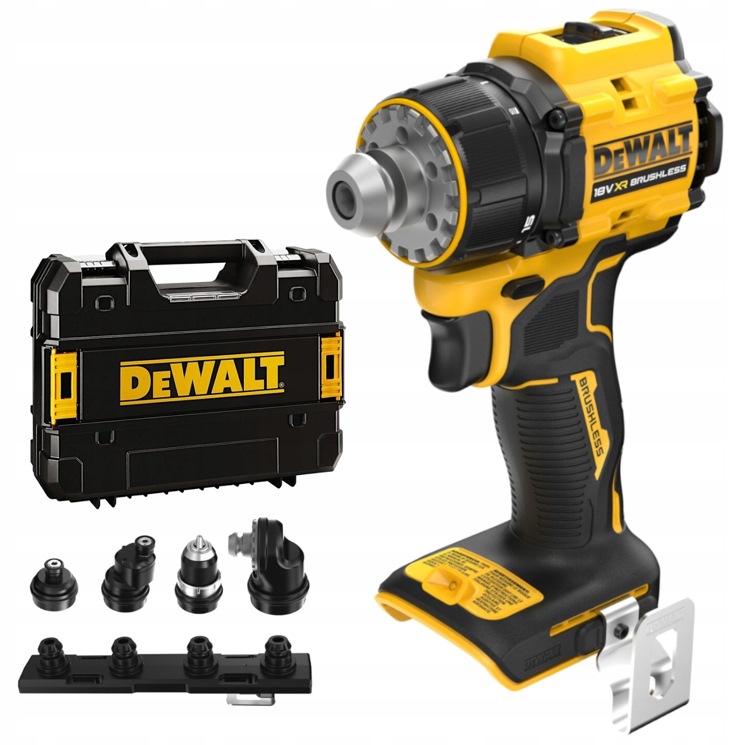 Dewalt Wiertarko wkrętarka DCD803NT 18V 4 wymienne głowice 73Nm walizka