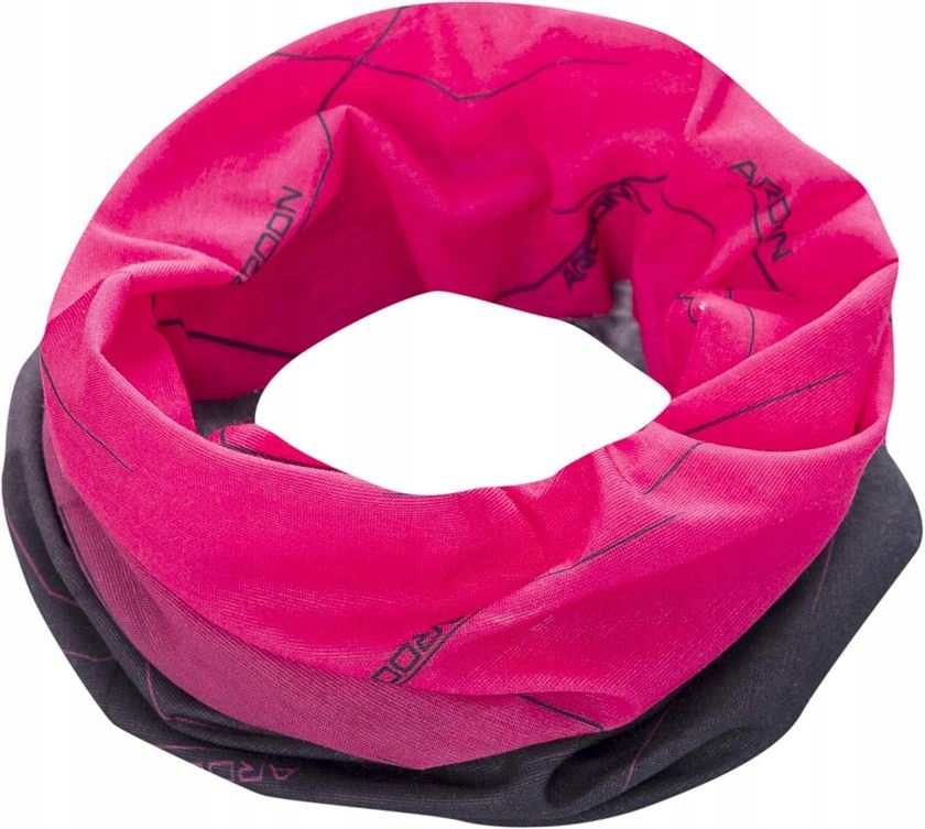 Creatron Ciepły Komin Chusta Bandana Różowa