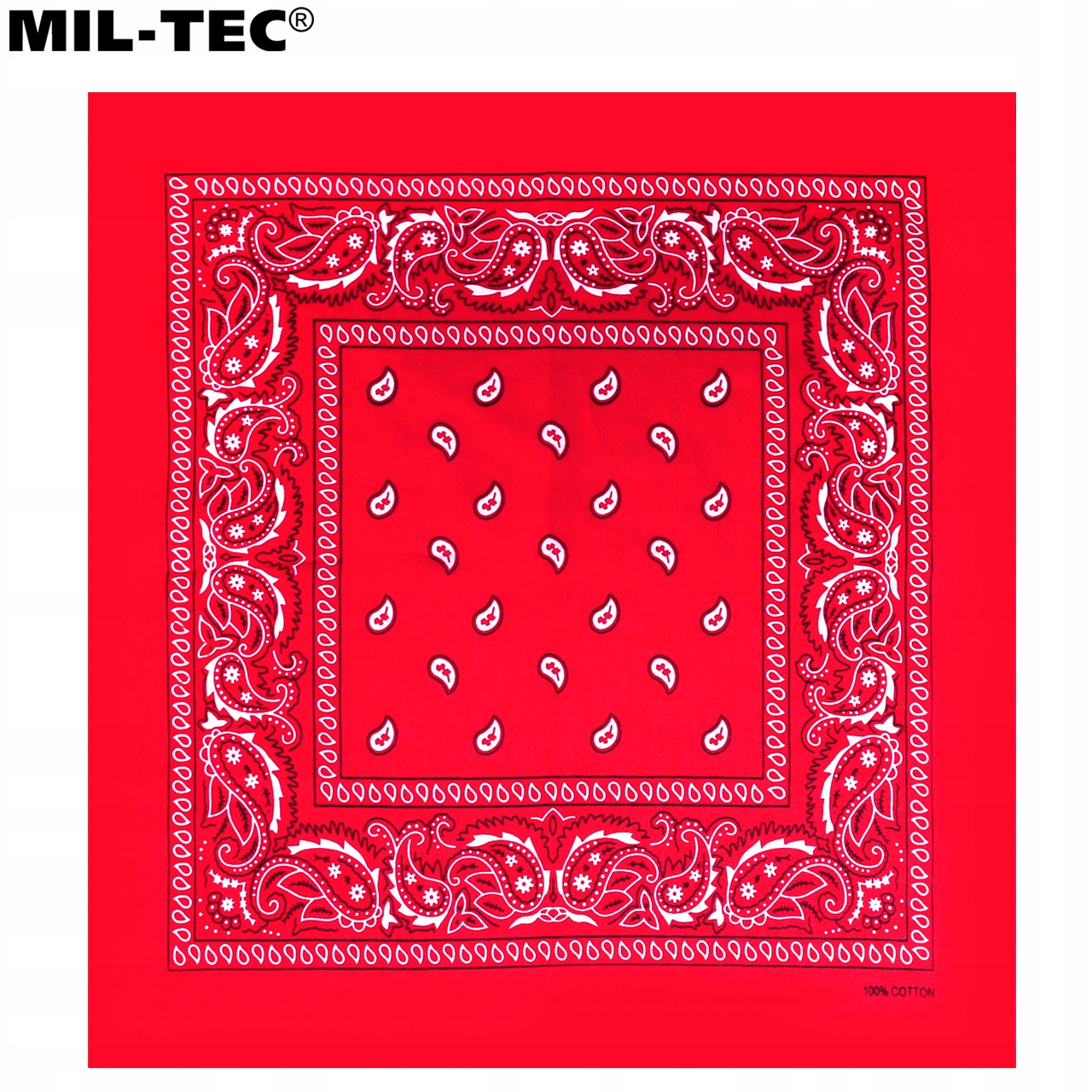 CHUSTA BANDANA BANDAMA WESTERN NA GŁOWĘ MIL-TEC Czerwona EAN (GTIN) 4046872159145