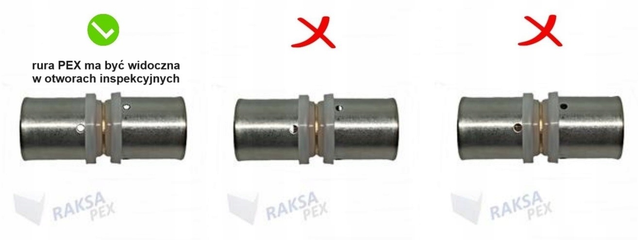 TRÓJNIK PEX REDUKCYJNY 20X16X16 ZAPRASOWYWANY RAKSA PEX T3-2016-3T Marka inna