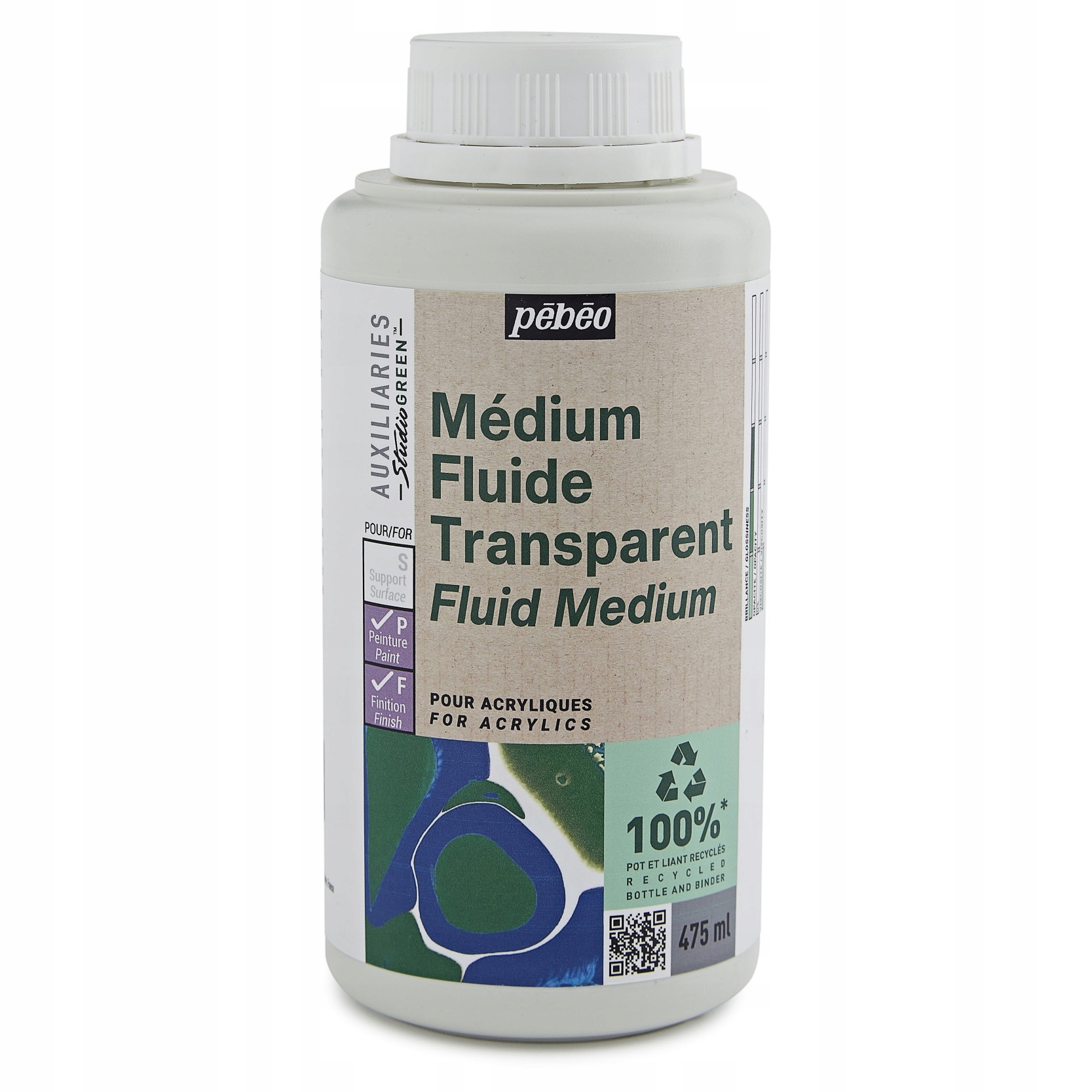 Akrylové médium Fluid Studio Green Pebeo 475 ml