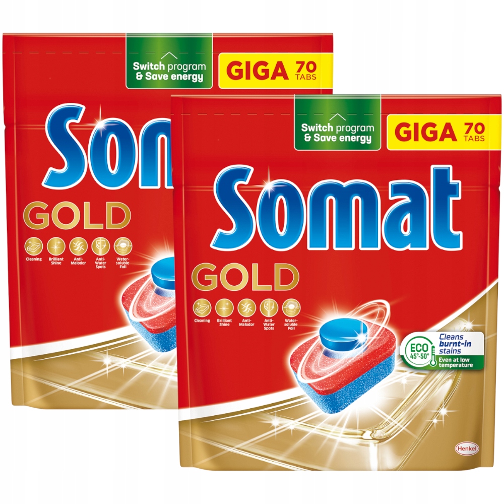 

Somat Gold Giga Tabletki do zmywarki 2x 70 szt