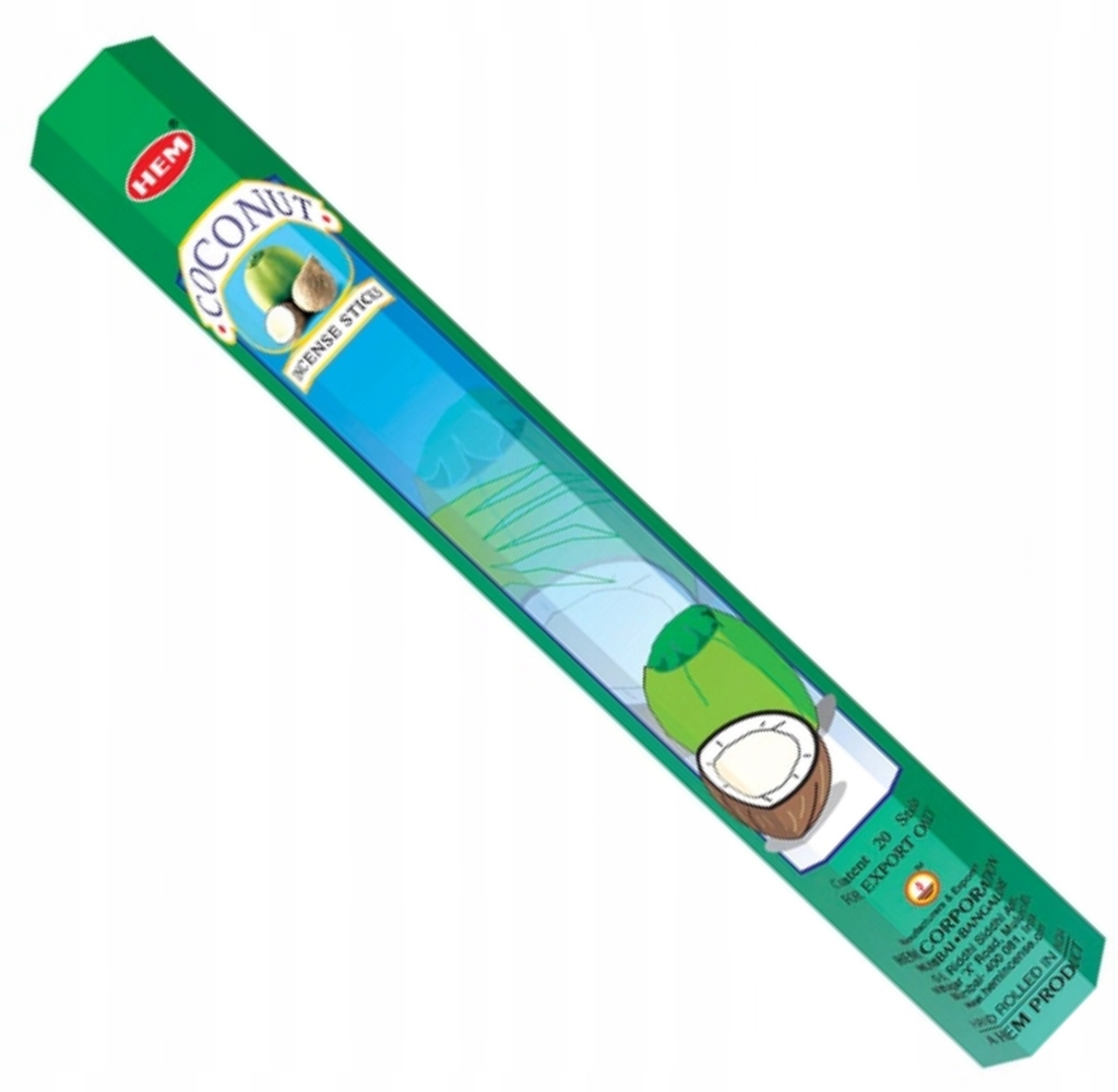 Kadzidełka zapachowe COCONUT KOKOS 20szt HEM