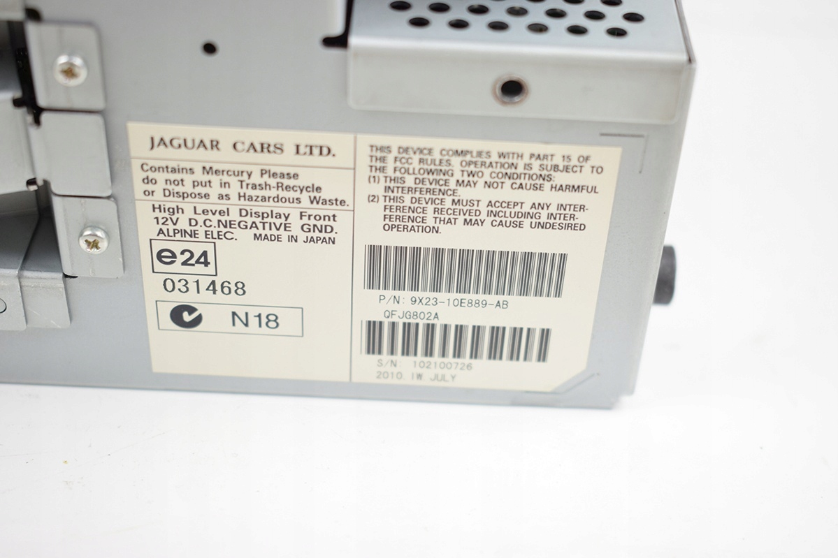 RADIO EKRAN LCD JAGUAR X250 9X23-10-E889-AB