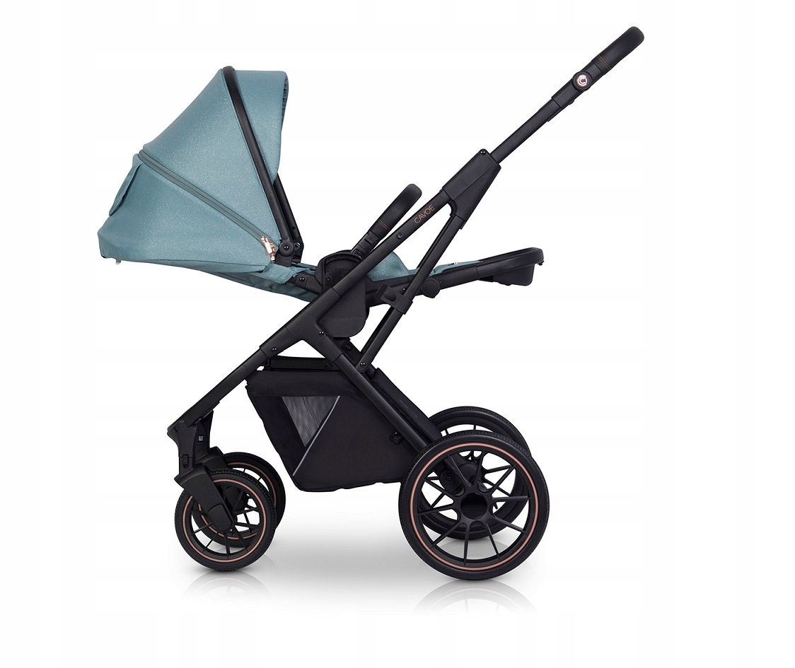 Wózek spacerowy CAVOE! AXO SHINE ! BOHO GREEN Wysokość produktu 105 cm