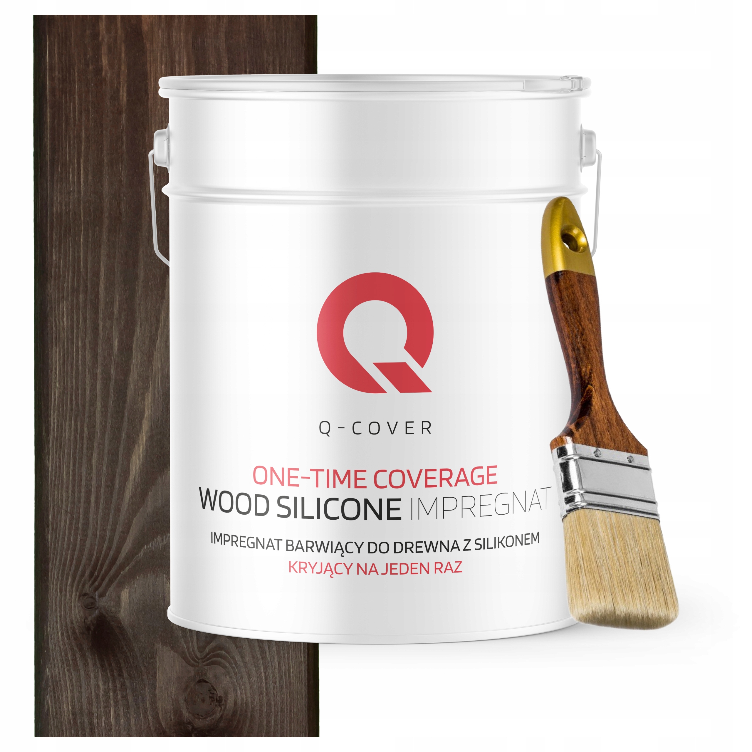 Barva Impregnát na dřevo Ochrana a barva v jednom 10L Palisander+ Štětec