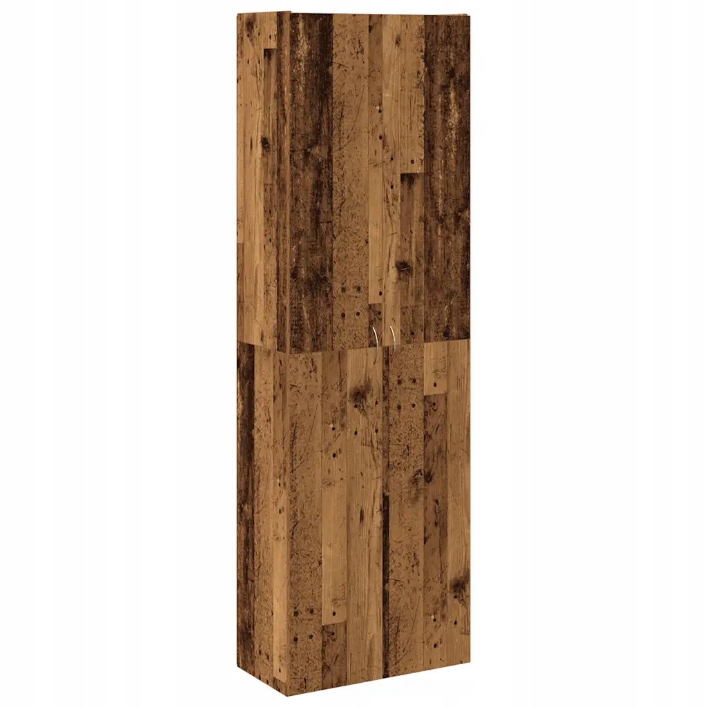 Skříňka v barvě starého dřeva 60 x 32 x 190 cm, materiál na bázi dřeva