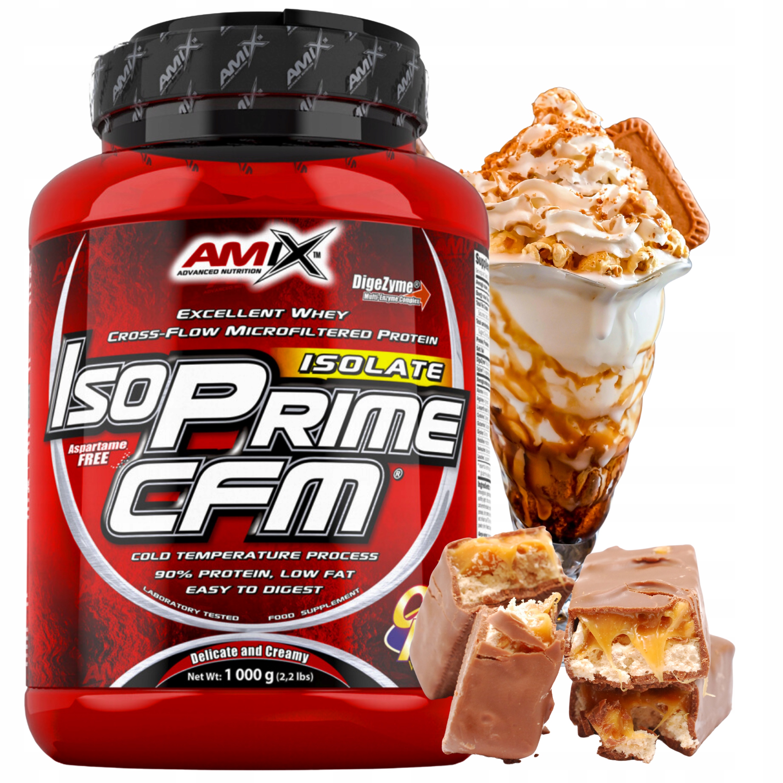 Protein bez cukru Amix Isoprime Cfm 1 kg Bílkoviny Izolát 90% Wpi
