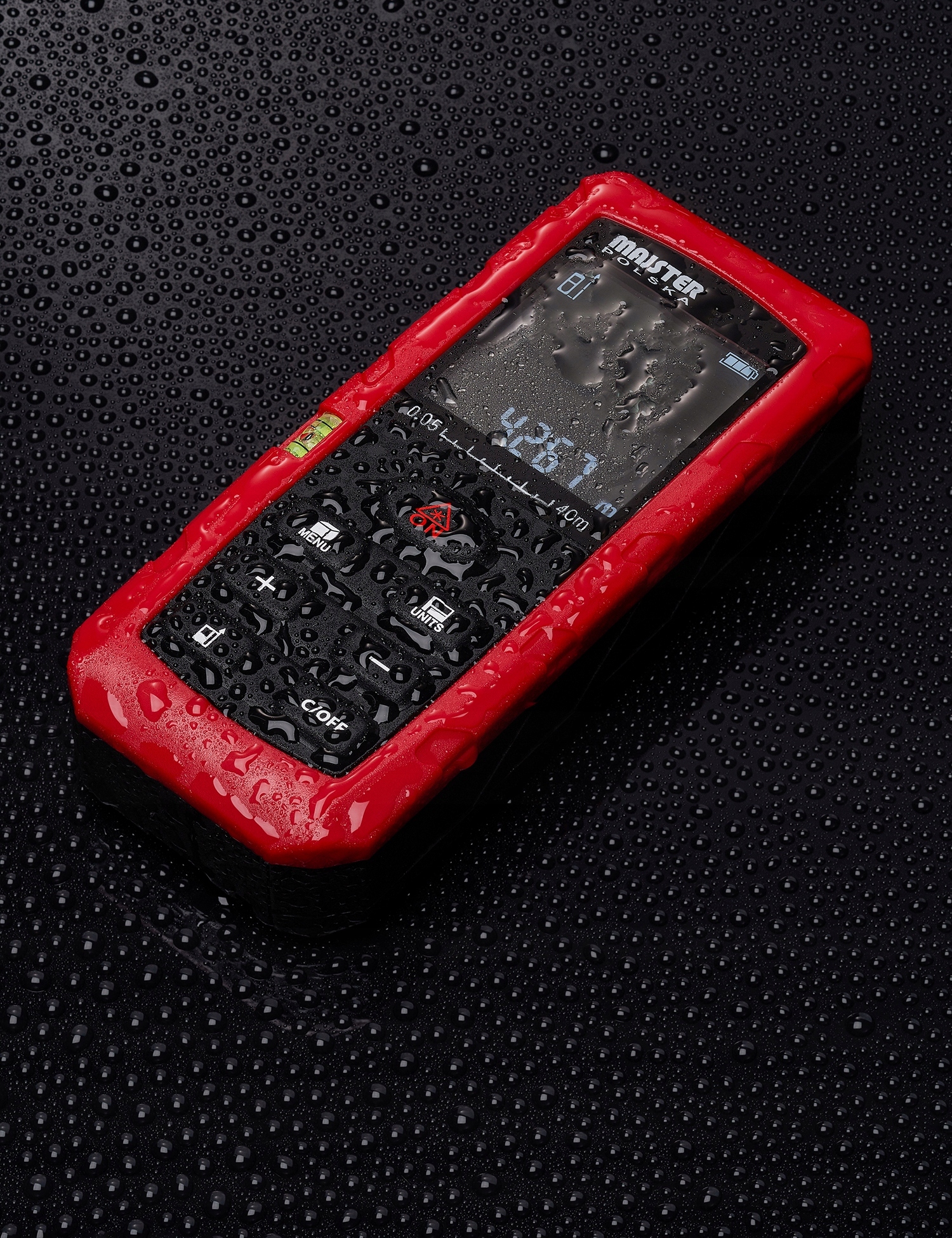 DALMIERZ LASEROWY 40M CYFROWY MIERNIK ODLEGŁOŚCI POZIOMICA LASEROWA MAJSTER Kod producenta Majster Polska 0040