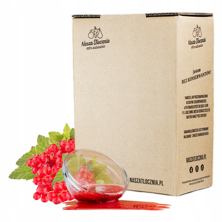 Levně Nasza Tłocznia Prémiové pyré 100% Červený rybíz 3 kg