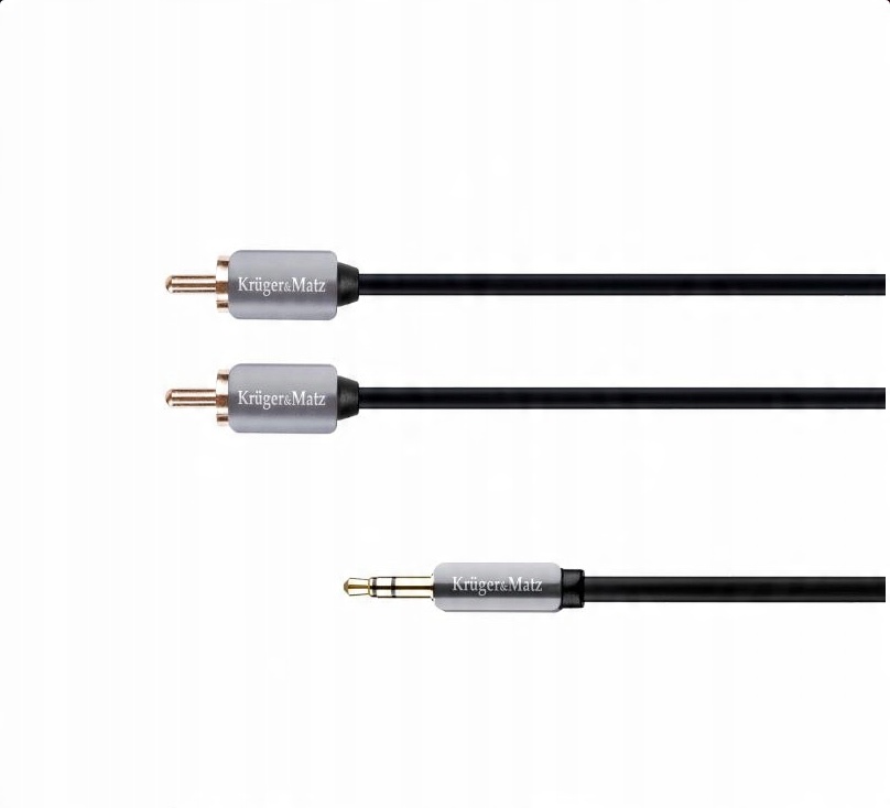 

Kabel wtyk jack 3.5 - 2RCA stereo 3m K&m