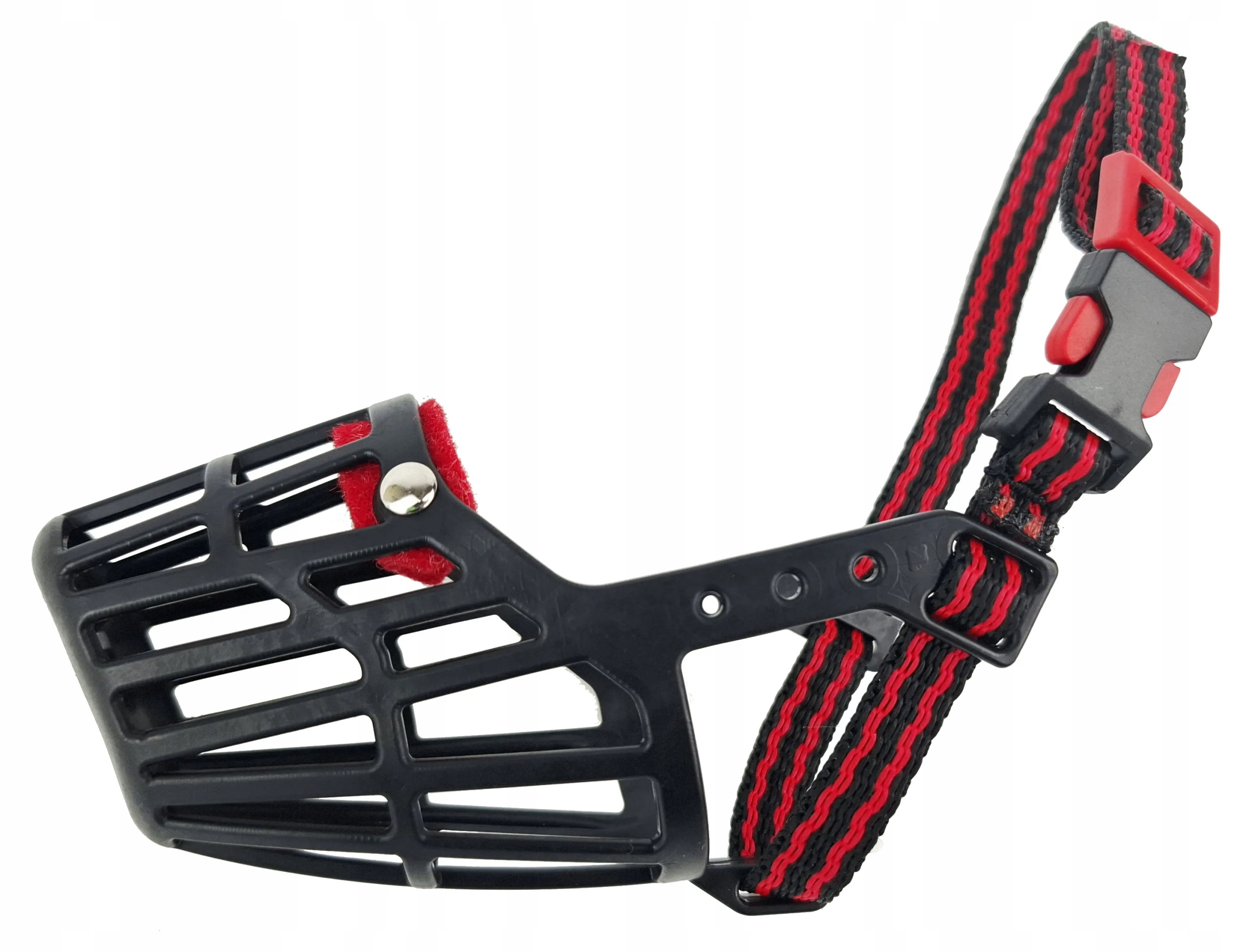 Levně Plastový náhubek pro psa Lehký a odolný Champion 3 (S-18 cm/5 cm) Černý