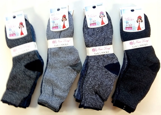 

Termoakrywne skarpety Damskie 35-38 zestaw 4 par