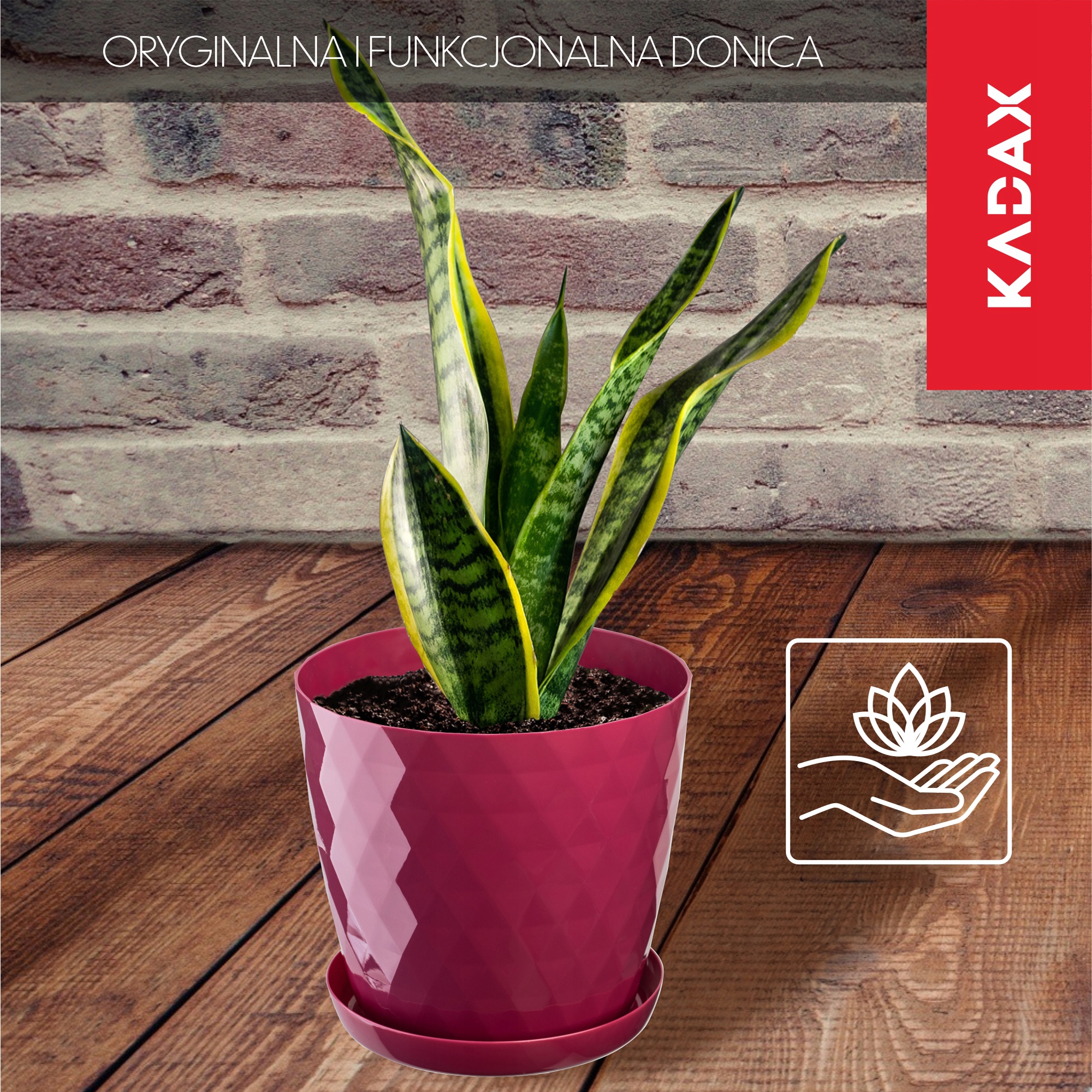 DONICZKA OSŁONKA Z PODSTAWKĄ DONICA 30cm 9X KOLOR Szerokość produktu 30 cm