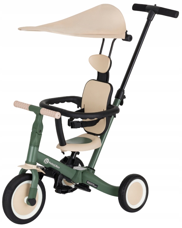 Petite&mars Rowerek Biegowy Turbo Plus Wielofunkcyjny 5w1 Daszek Rączka