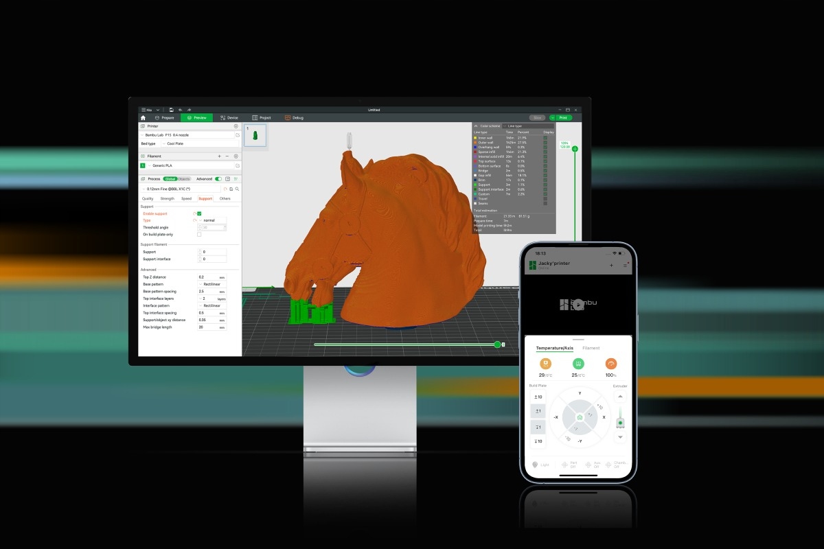 DRUKARKA 3D Bambu Lab A1mini COMBO z AMS Lite Model A1