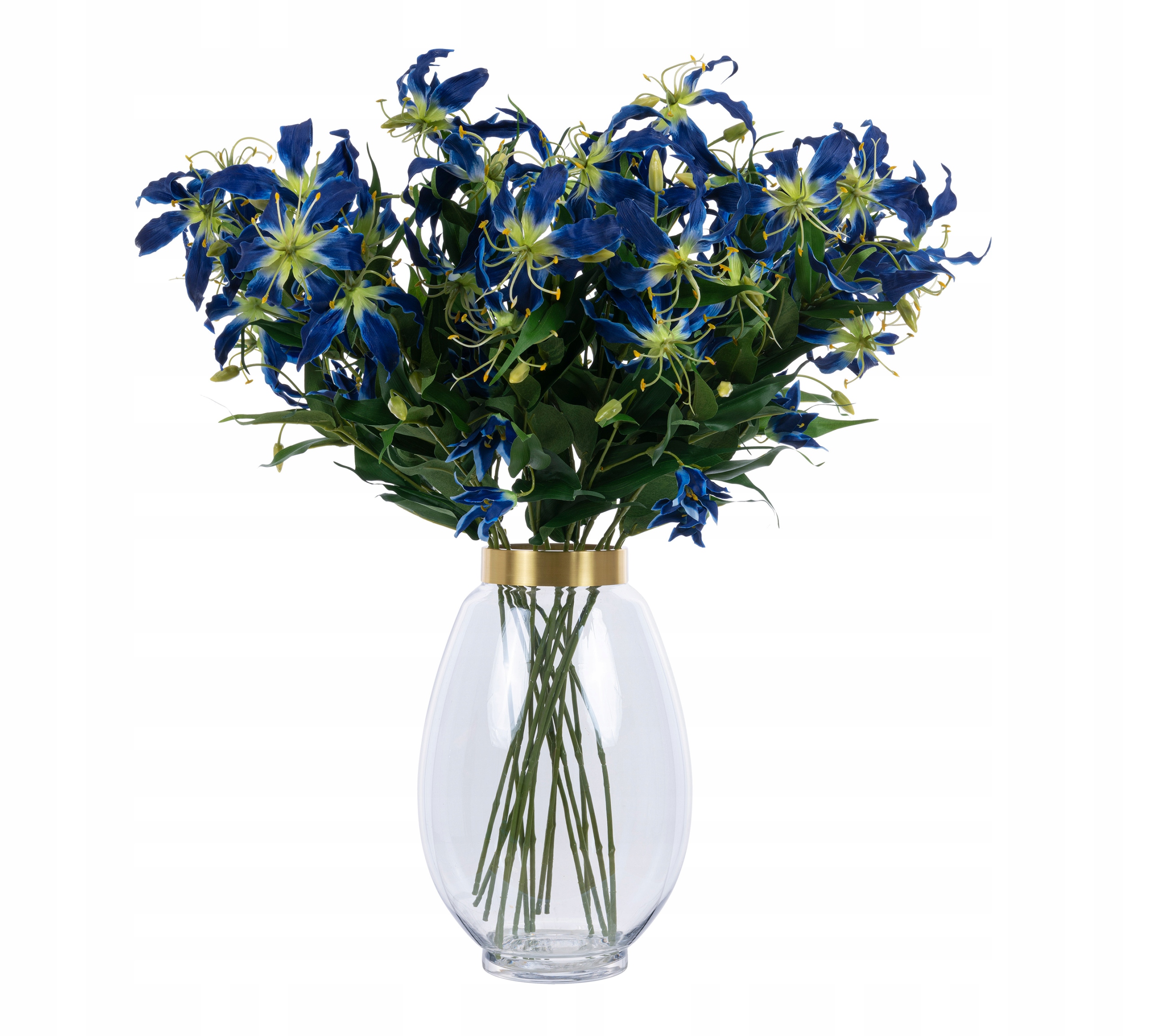 PAN KWIATEK- GLORIOZA KWIATY KWIAT SZTUCZNY niebieskie PREMIUM
