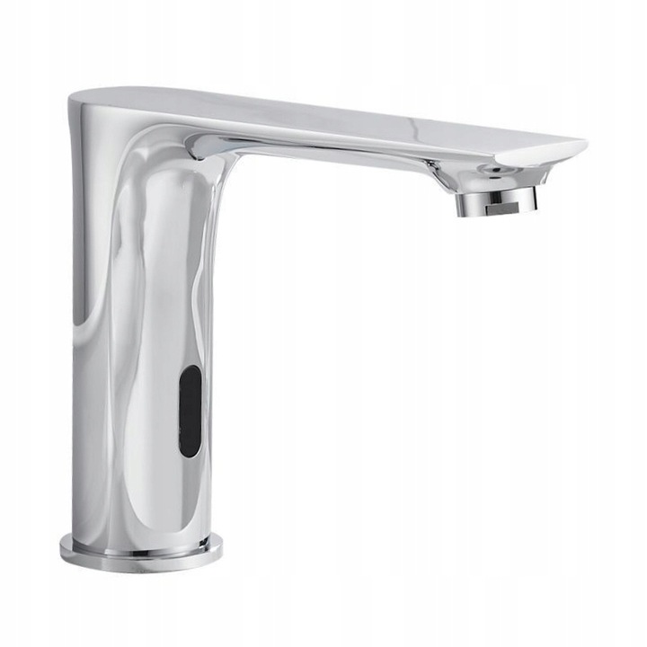 Bateria Umywalkowa Bezdotykowa Z Mieszaczem Mosiądz Chrom