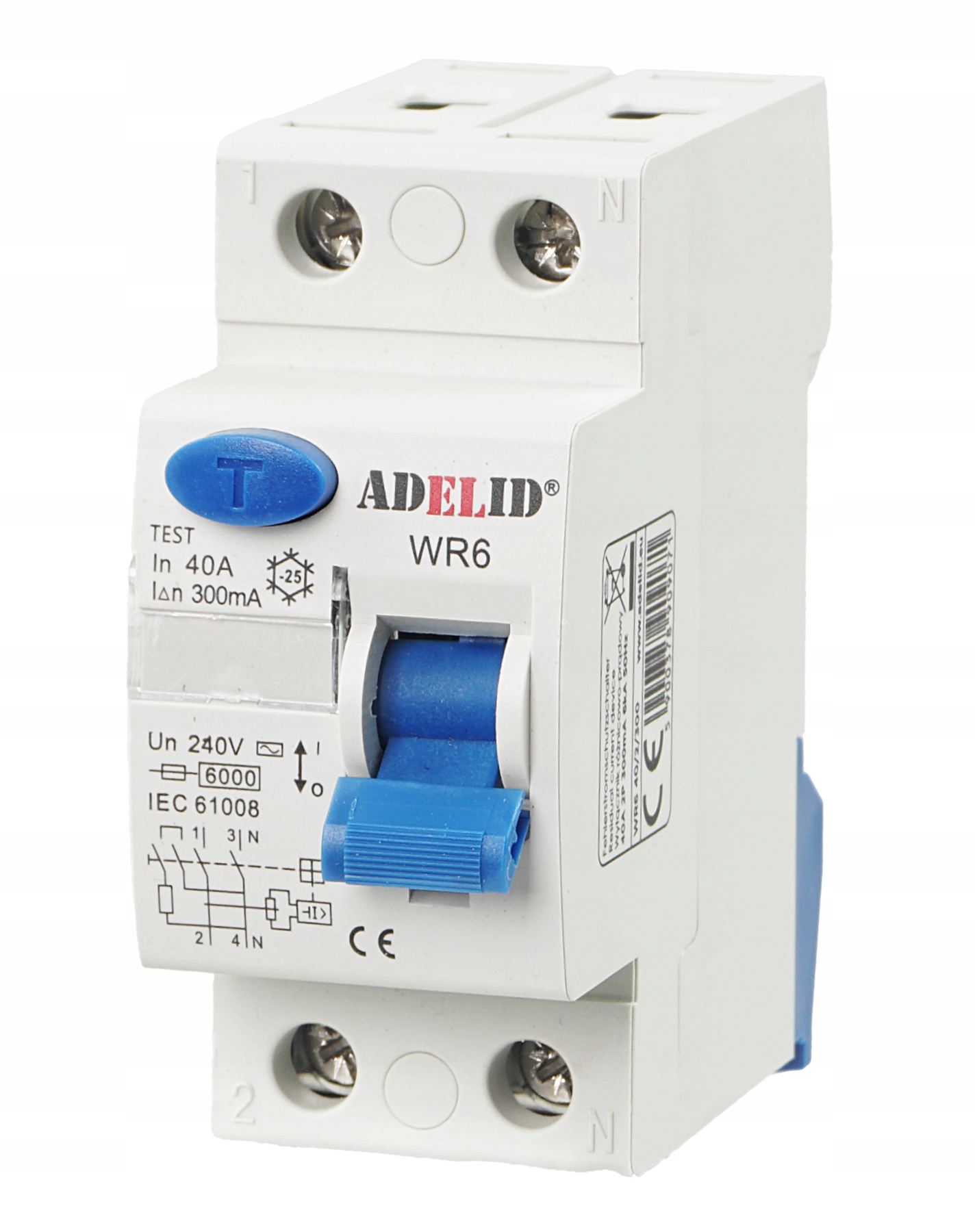 WYŁĄCZNIK RÓŻNICÓWKA RÓŻNICOWO-PRĄDOWY 40A 300mA