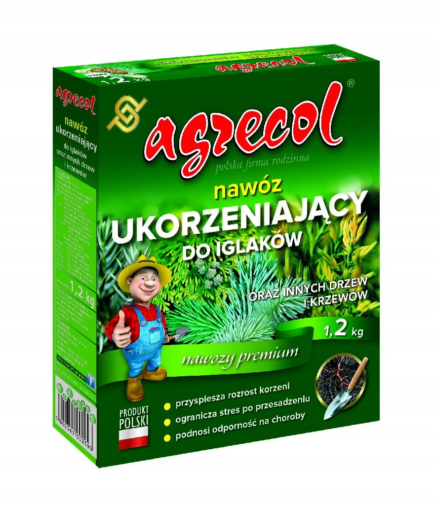 

Ukorzeniający nawóz do iglaków 1,2kg /Agrecol/