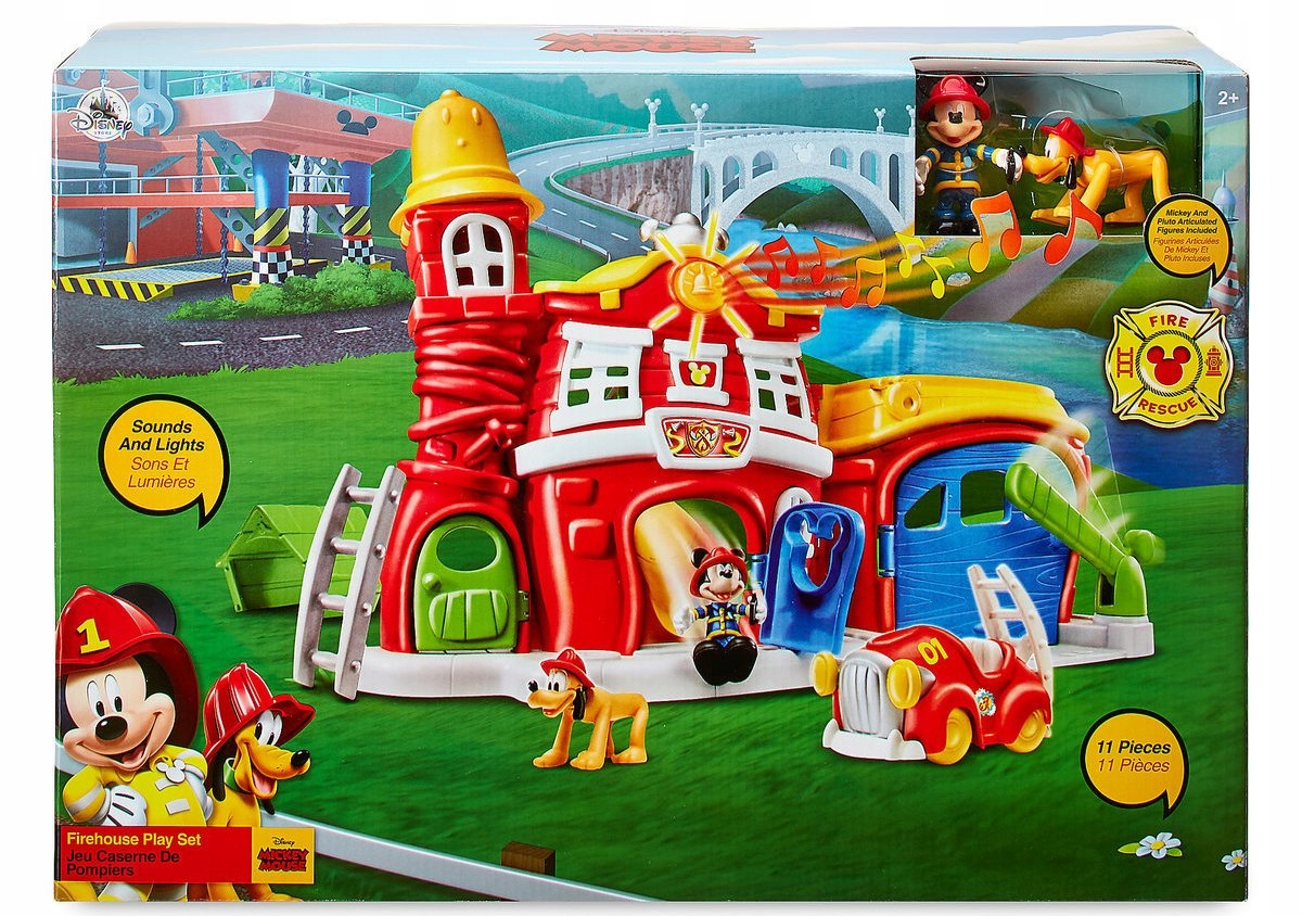 MYSZKA MIKI REMIZA STRAŻACKA DOMEK DISNEY MINI