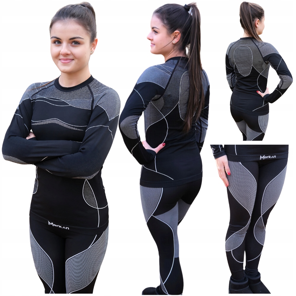 Merkan Dámské termoaktivní oblečení Teplá souprava na zimu S/m