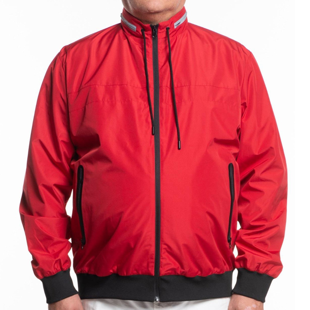 Maxfort bunda pánská P24302 bomber na přechodné období 7XL červená