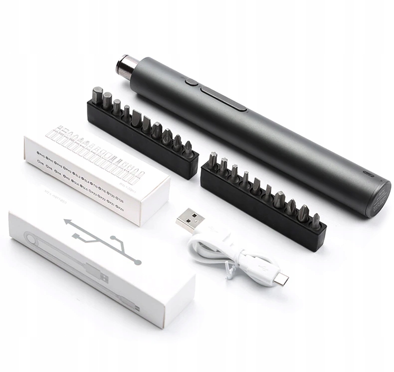 Elektrický Bezdrôtový Skrutkovač KS-882036 Usb 20 Bitov 23v1