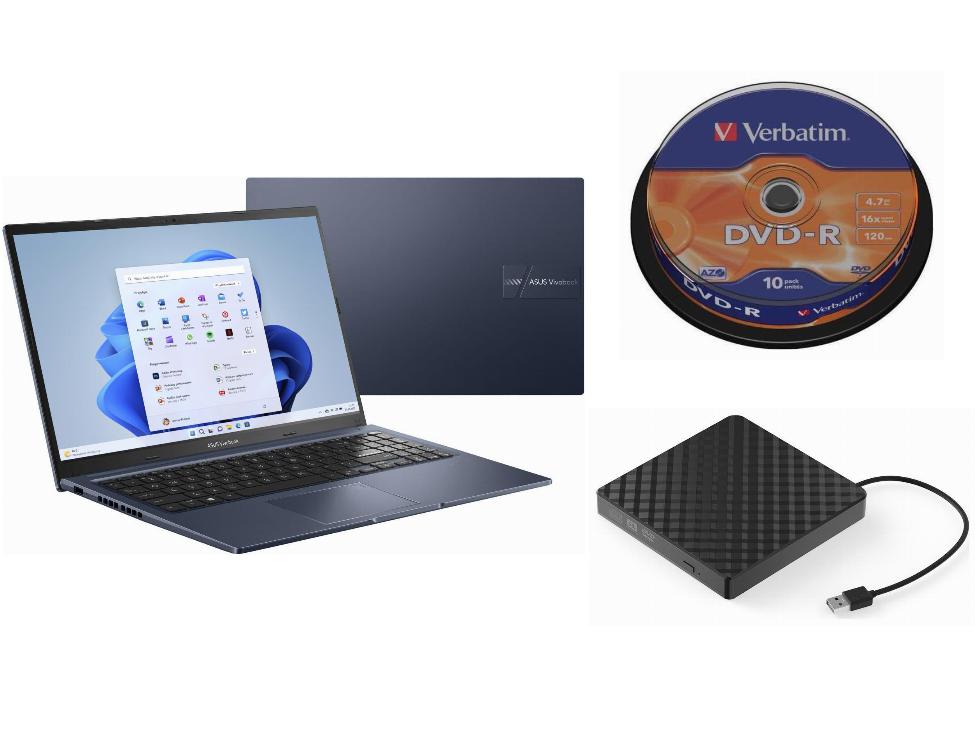 Laptop Asus Windows 11 Home Intel Core 7 Zewnętrzny Napęd DVD 10 Pły